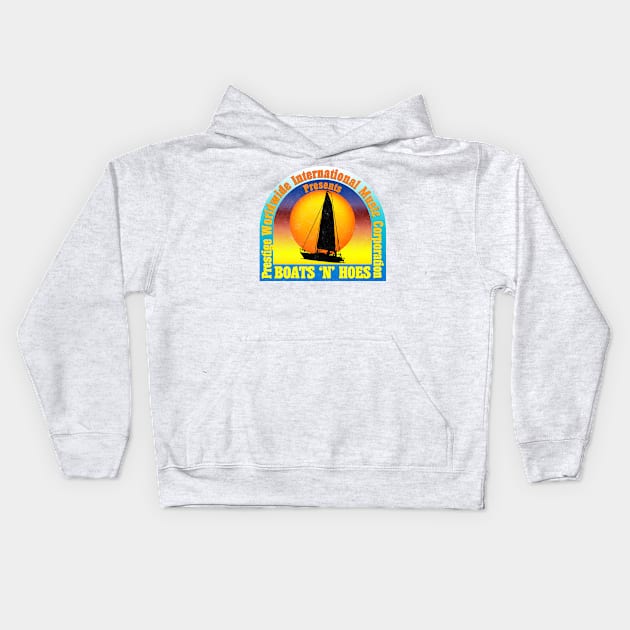 Boats'n Hoes Kids Hoodie by synaptyx